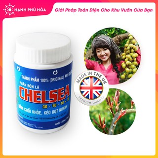Phân Bón Lá Chelsea 30-10-10 100gr/Hũ- Đâm Chồi Khỏe, Kéo Đọt Nhanh, Áp Dụng Cho Nhiều Loại Cây Trồng