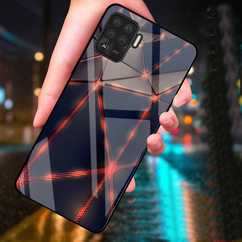Ốp Lưng OPPO A94 Mặt Kính Cường Lực Cao Cấp Thiết Kế Riêng