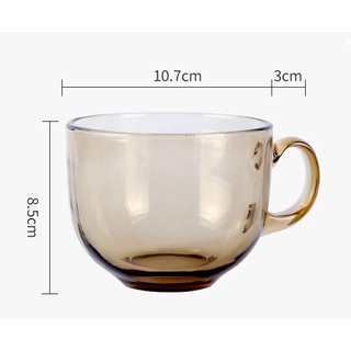 Cốc Thuỷ Tinh Màu Hổ Phách 480ML