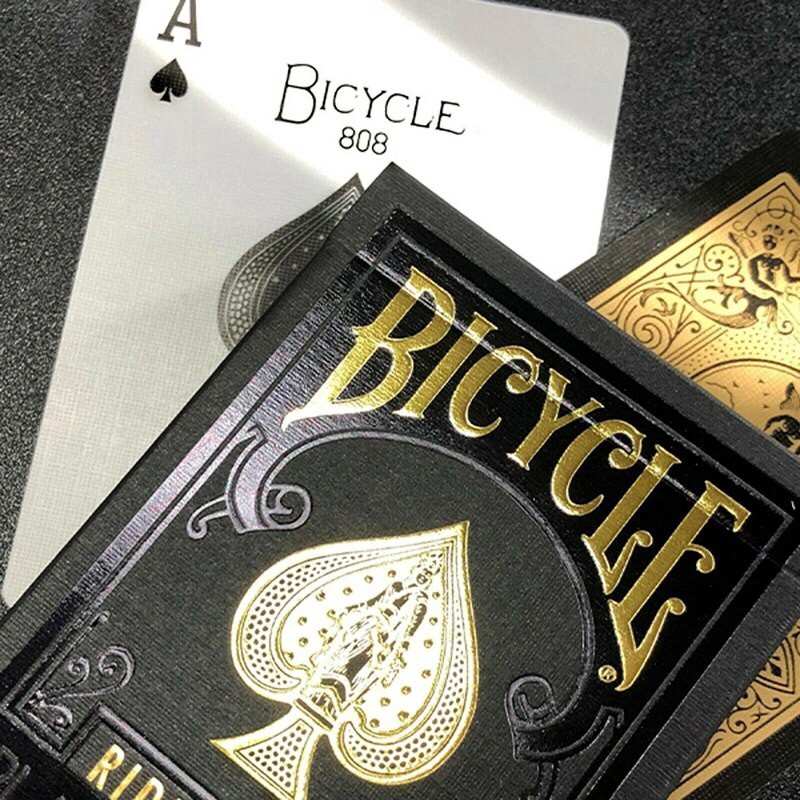 Bộ Bài Bicycle Rider Back Black Gold Playing Cards, Thẻ Sưu Tập USPCC, Trò Chơi Thẻ Ma Thuật, Đạo Cụ Ảo Thuật Cho Nhà Ảo