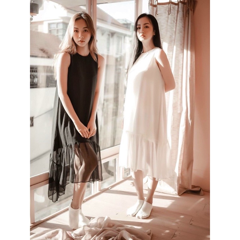 Đầm đuôi cá babydoll chất voan xịn sò