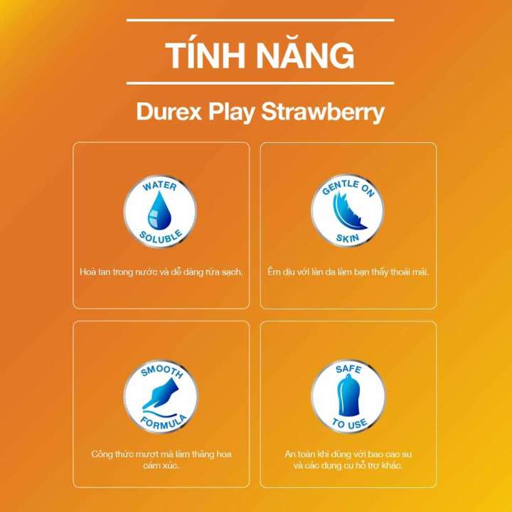 Gel Bôi Trơn Durex Play Sweet Strawberry - Hương Dâu Tình Yêu Ngọt Ngào - Tuýt 100ml