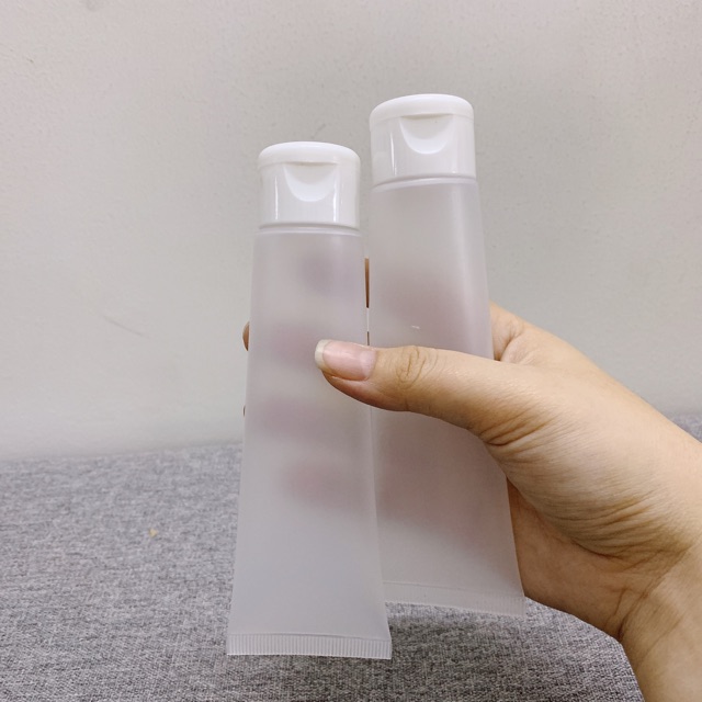 Tuýp chiết mỹ phẩm - tuýp trong mờ - trắng đục - đen 100ml