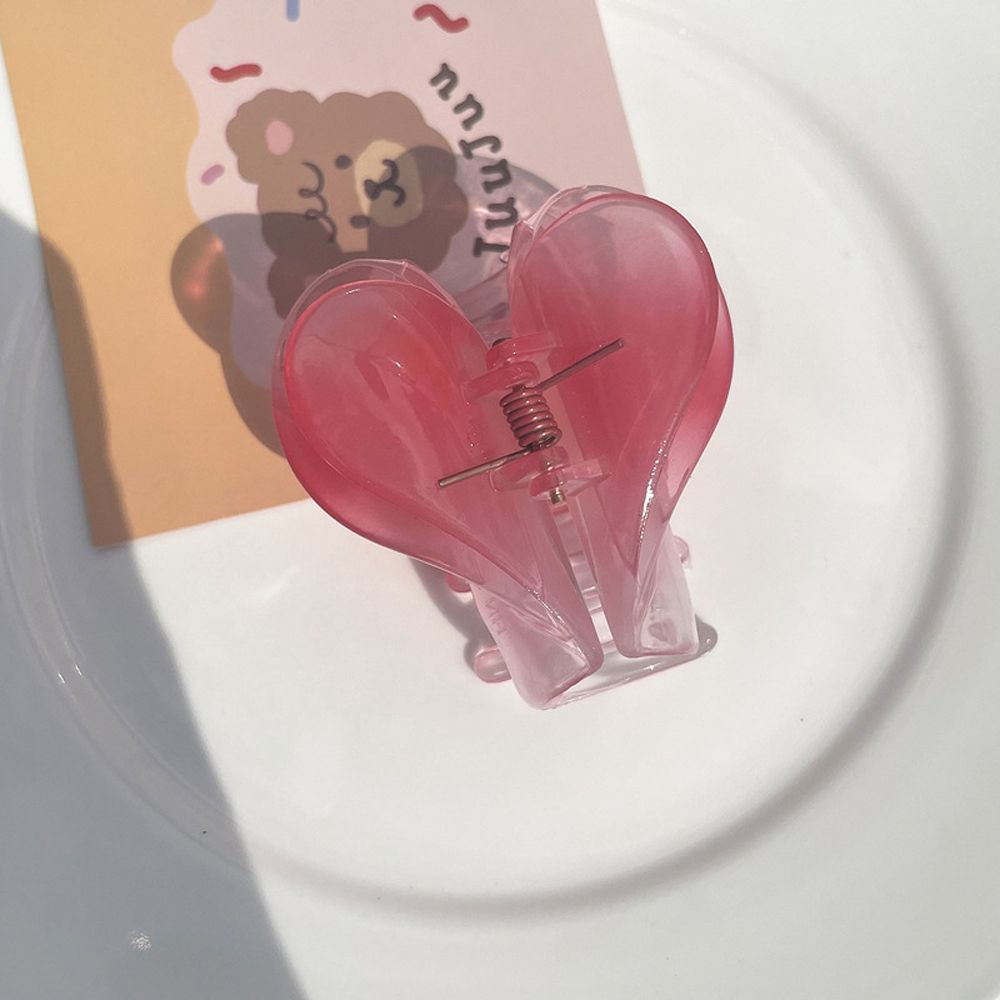 Kẹp tóc hỗ trợ rửa mặt Càng Cua Hai Lớp Trong Suốt Nhiều Màu Phong Cách Hàn Quốc Thanh Lịch Cho Nữ