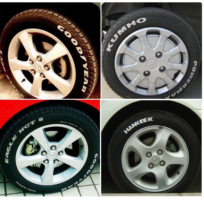 Bút vẽ chữ - thông số lốp xe