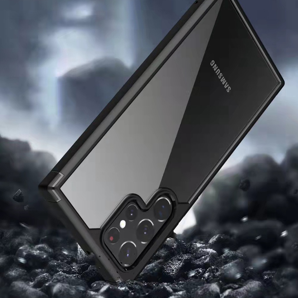 Ốp Điện Thoại Silicon Trong Suốt Sang Trọng Cho Samsung Galaxy S22 / Plus / Ultra 5G