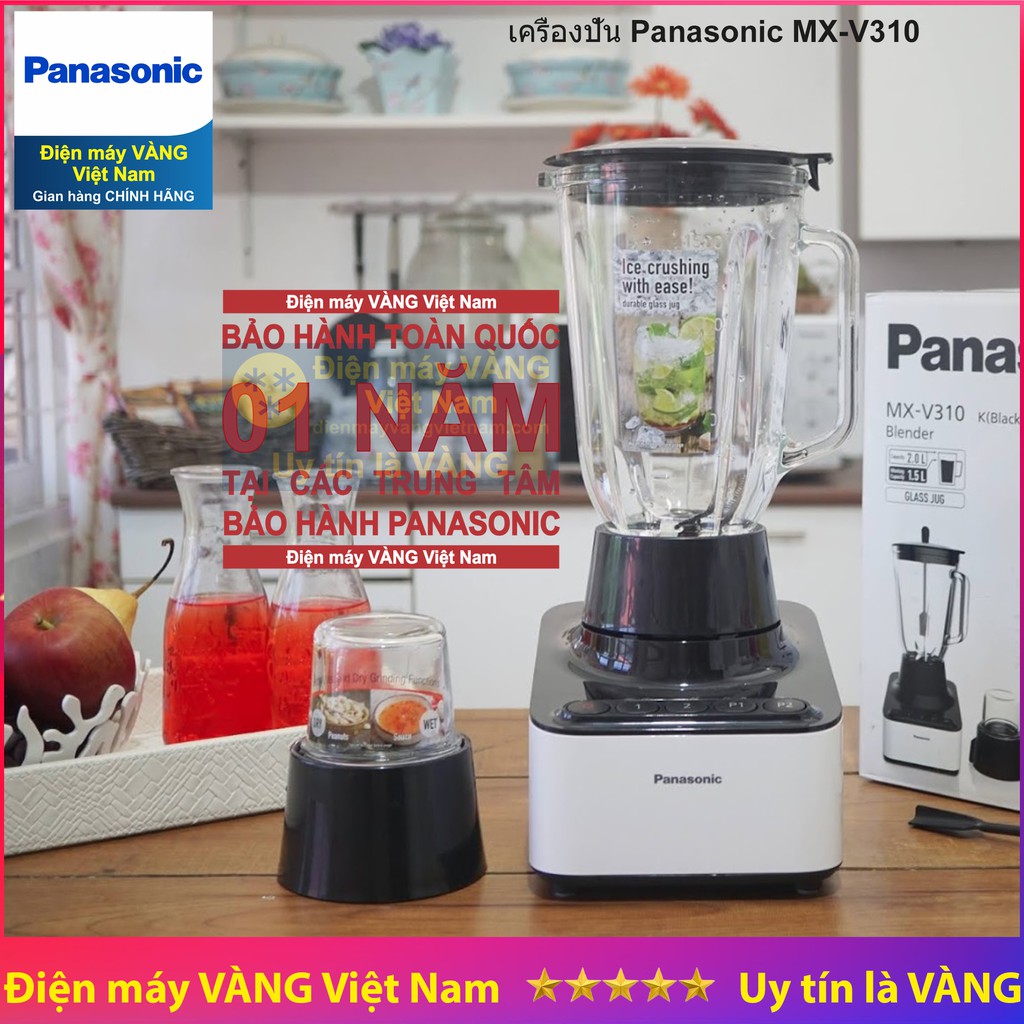 [Mã ELHA22 giảm 5% đơn 300K] [BIG SALE] Máy xay sinh tố Malaysia Panasonic MX-V310