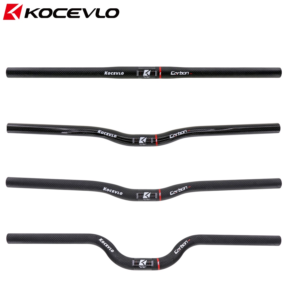 KOCEVLO Thanh nâng ghi đông xe đạp 25.4*540/580mm bằng sợi Carbon