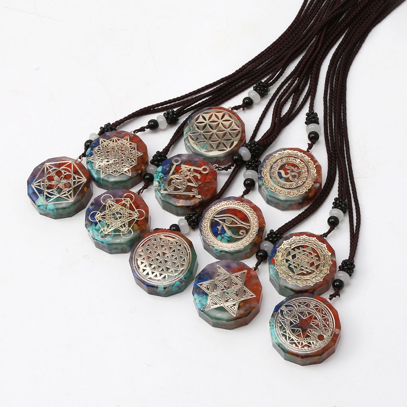 Vòng cổ Mặt 7 Luân Xa Bảo Vệ Sức Khỏe