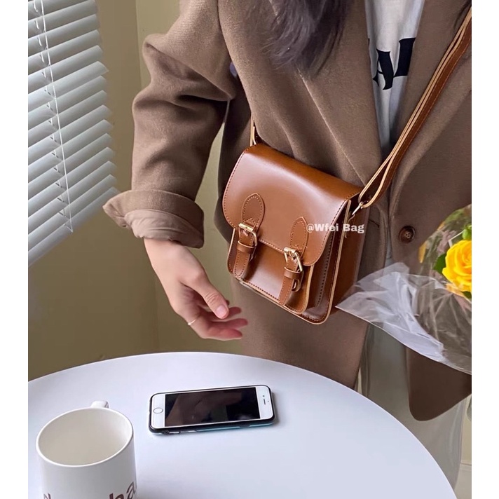 [MENSWEAR ELEGANT FARMER] Túi đeo chéo cổ điển cho nam và nữ phiên bản Hàn Quốc .