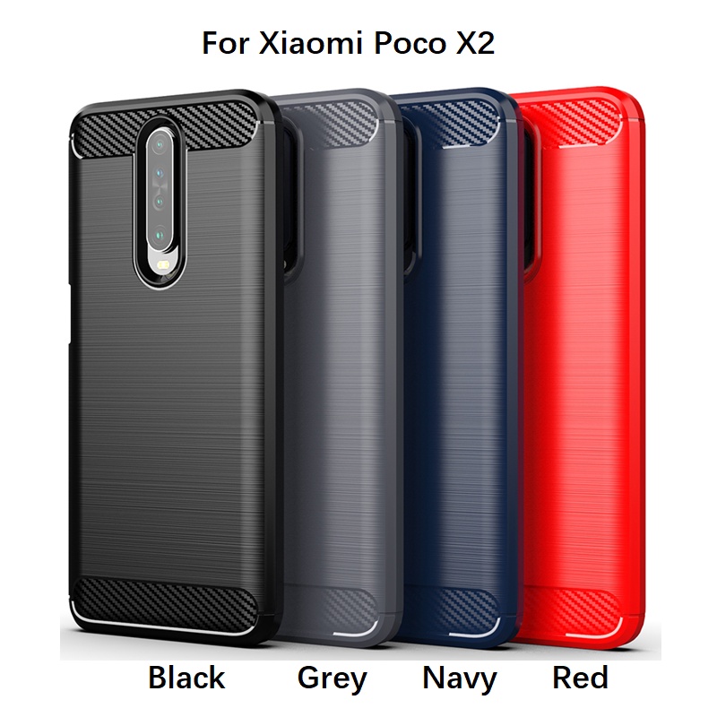 Ốp Điện Thoại Sợi Carbon Cho Xiaomi Poco X3 Nfc / Pro / F3 / F2 Pro / M3 / X2 / X3 Gt Mi Max 2 3 Pro Mix 2 2s Pocophone F1