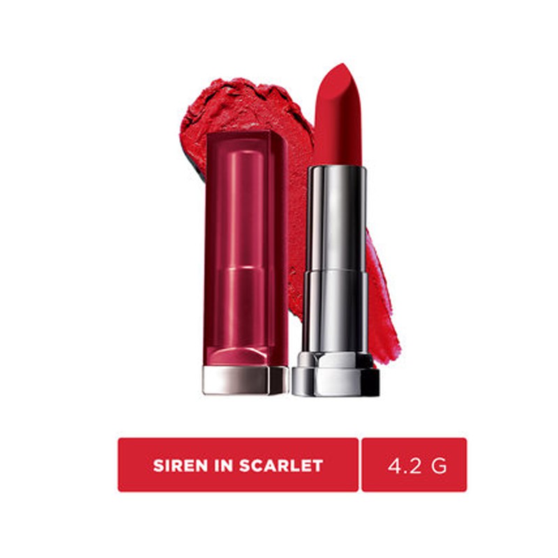 Son Lì Mịn Môi Maybelline Creamy Matte 690 Siren In Scarlet 4.2G