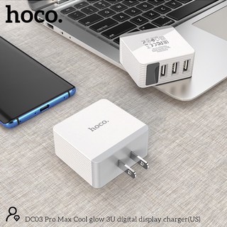 Cóc sạc nhanh 3 cổng USB 3.4A Hoco DC03 Pro Max