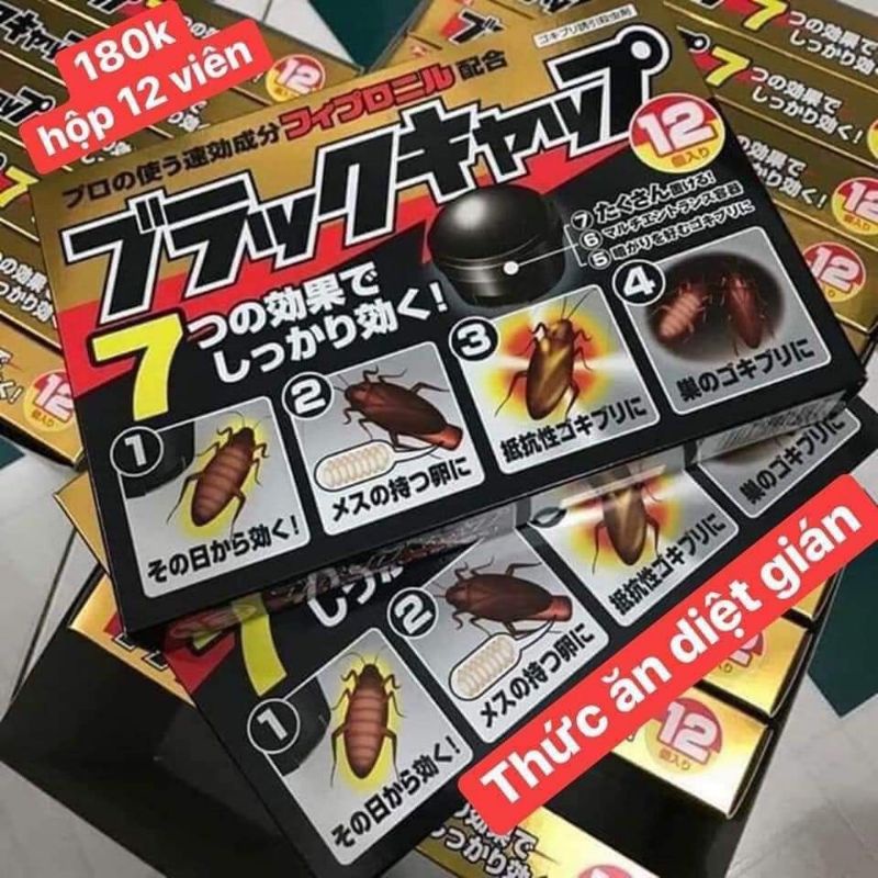 Hộp 12 viên diệt dán nhật bản hiệu quả tiện lợi