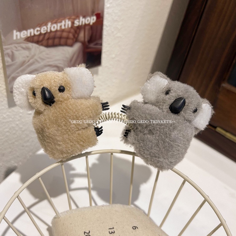 Kẹp Tóc Hình Gấu koala Hoạt Hình Đáng Yêu Hợp Mùa Thu Đông