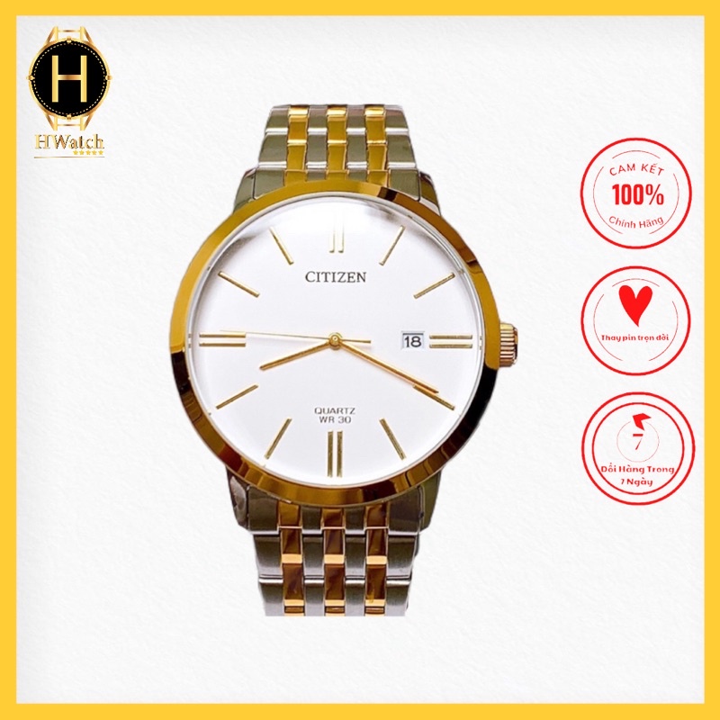 Đồng Hồ Nam Citizen DZ0004-54A Máy Pin Dây Sắt Demi