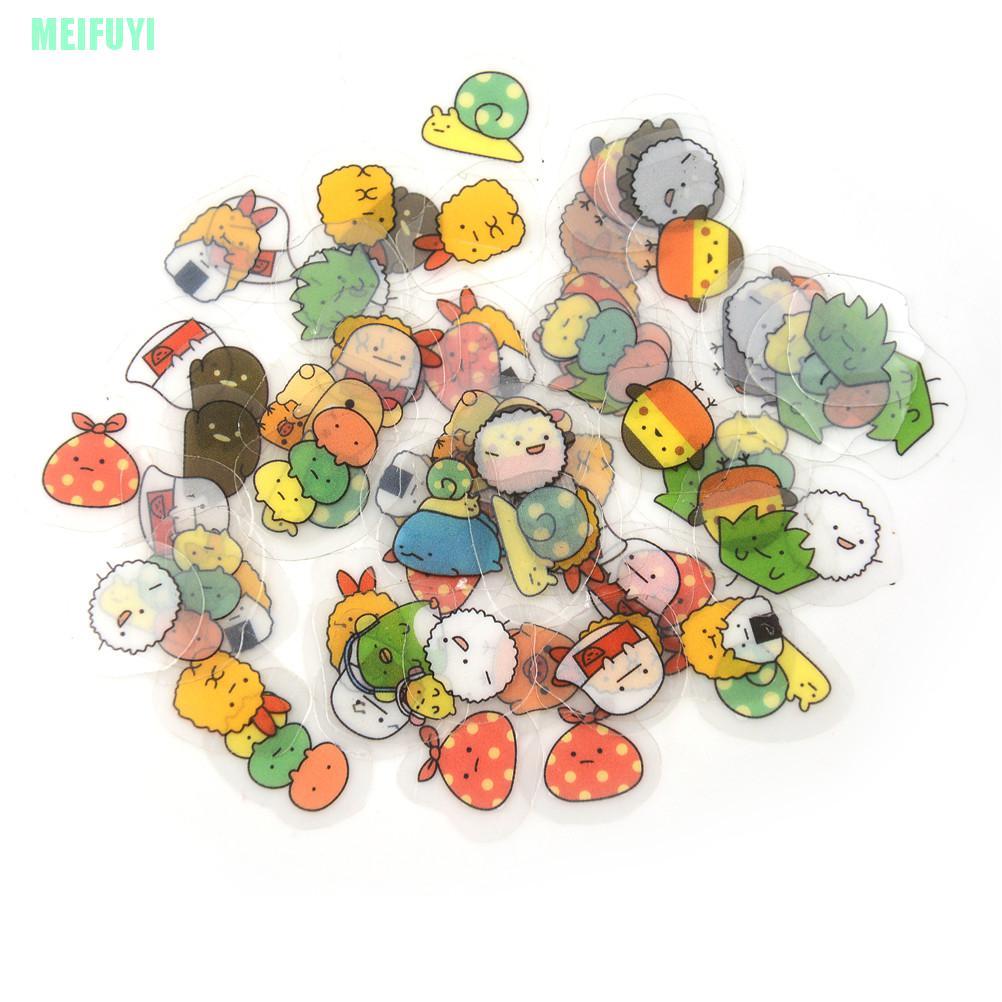 Set 80 Hình Dán Mini Dễ Thương Trang Trí Sổ Lưu Niệm