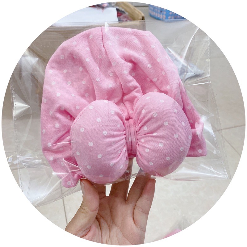 nón vải cho bé ( mẫu tim phồng cho bé thêm xinh sz 5-10kg)