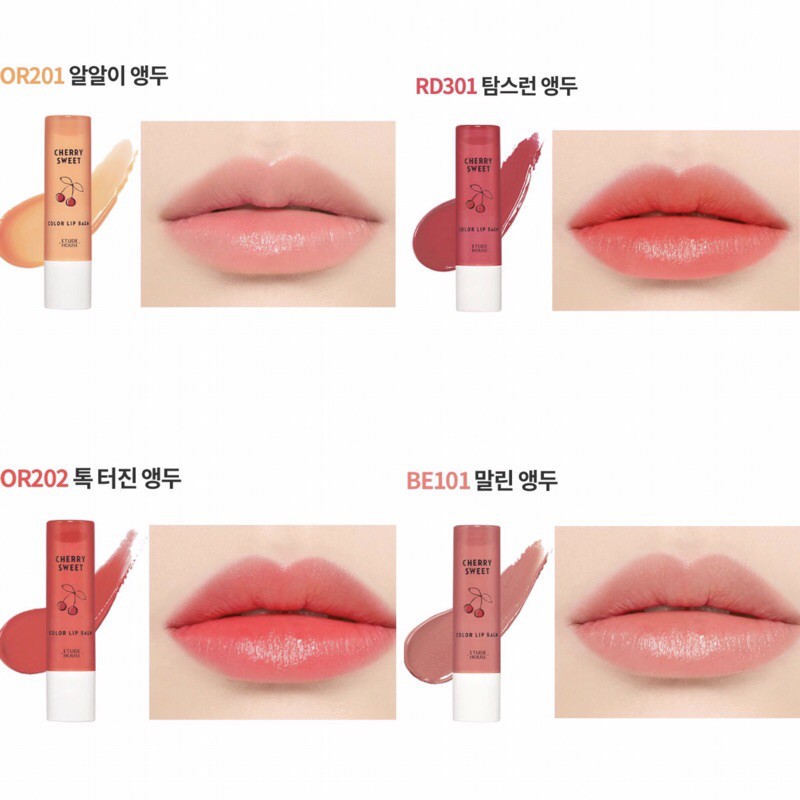 SON DƯỠNG TRÁI CÂY CHERRY SWEET COLOR LIP BALM