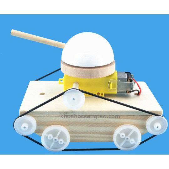 Đồ chơi xe tăng gỗ-Đồ chơi khoa học sáng tạo