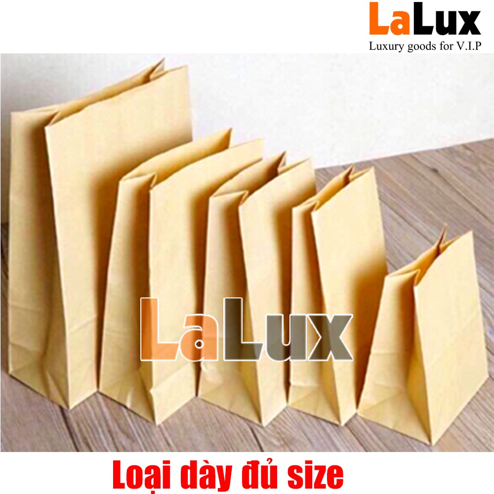 100 Túi Giấy Kraft Loại Dày 18x28 - Túi Giấy Vận Chuyển - Đựng Hàng - Gói Quà