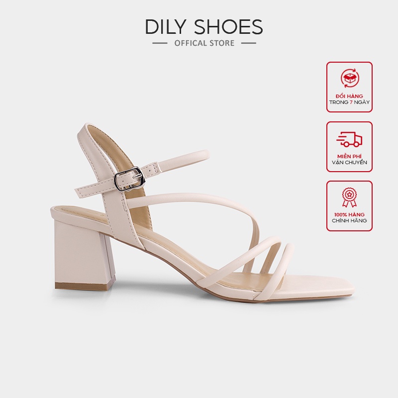 Giày Sandal DILY Thời Trang Công Sở Gót Vuông 5cm_AA0258