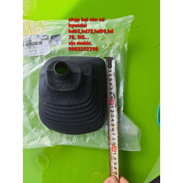 Chụp bụi cần số ( cao su chụp cần số kèm đế nhựa xịn  mobis hyundai 3t5, hd65,hd72,hd99, hd78,hd450, hd500chuẩn mobis