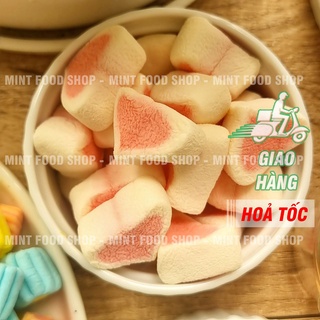 Kẹo Bông Marshmallow (Dưa Hấu, Bông Hoa, Xoắn, Trái Tim) - Lon 200gr