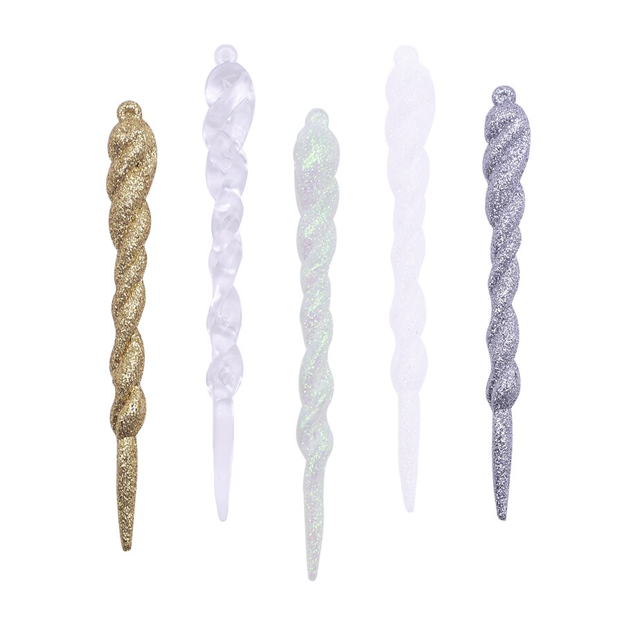 Set 12 Phụ Kiện Trang Trí Cây Thông Giáng Sinh Bằng Đá Nhân Tạo