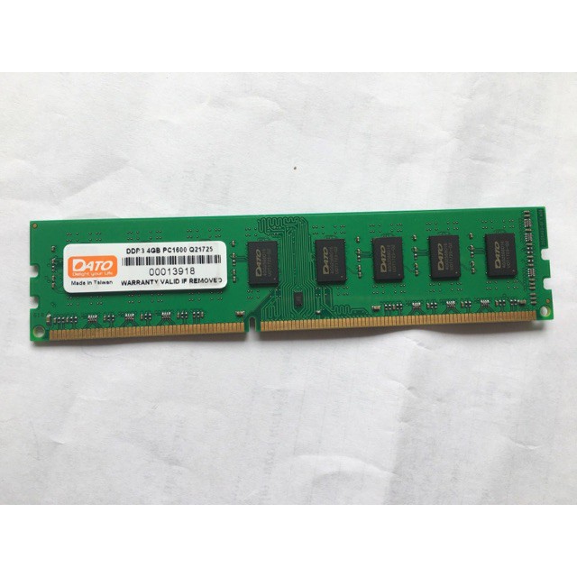 Ram máy tính ddr3 4gb Dato ddr3l 4gb PC Ram3 4g BUS 1600MHZ I Bảo hành 36 tháng I