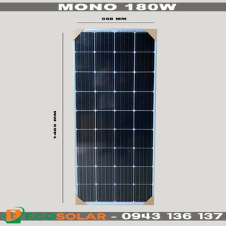 Pin mặt trời mono 180w - tặng 1 cặp jack mc4 đơn thumbnail