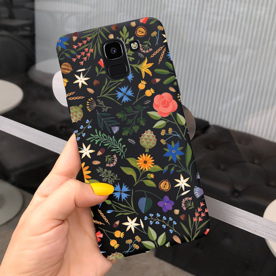 Ốp Điện Thoại TPU Dẻo Họa Tiết Hoa Cúc & Bươm Bướm Xinh Xắn Cho Samsung Galaxy J6 J6+ Plus 2018 Samsung J6 Plus J610F