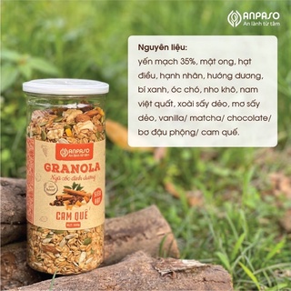 GRANOLA SIÊU HẠT VỊ CAM QUẾ – 500G