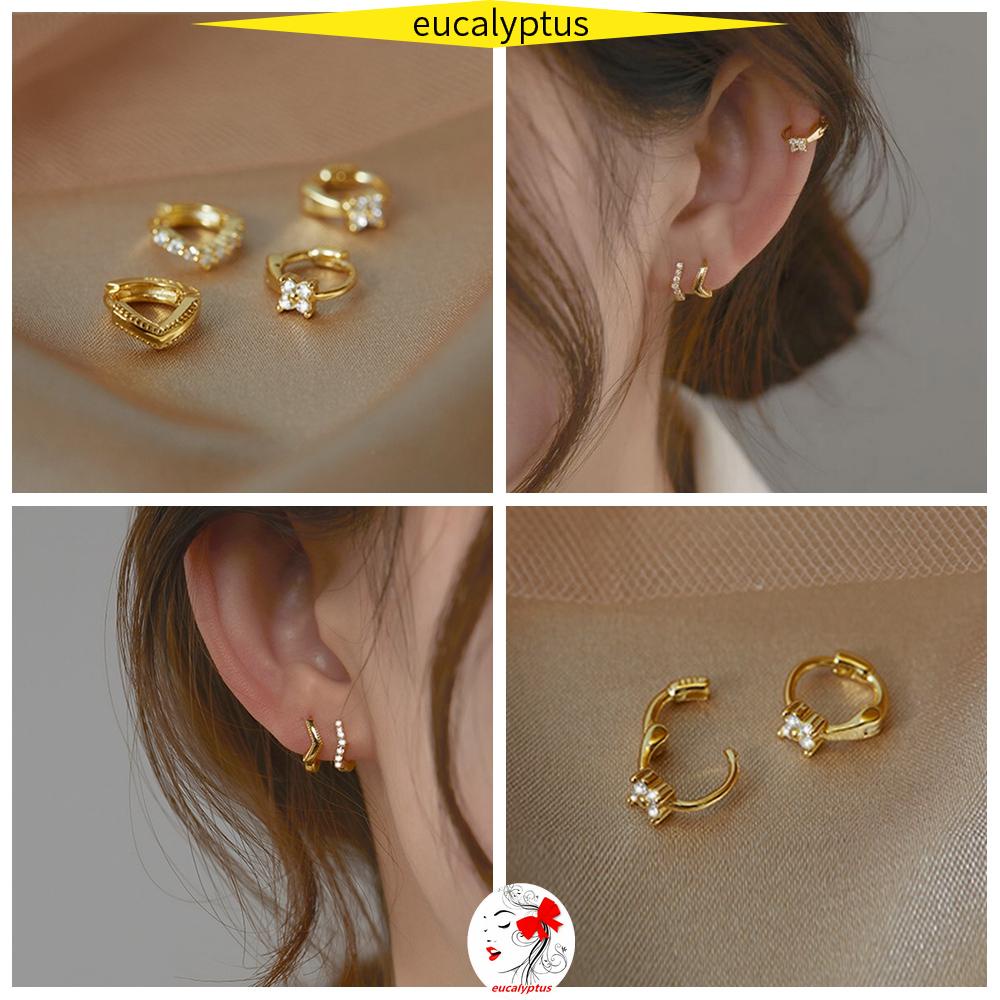 Đôi Khuyên Tai Vòng Nhỏ Thời Trang Cho Nam Và Nữ|Dây Chuyền Thời Trang|Thả Đinh Tán