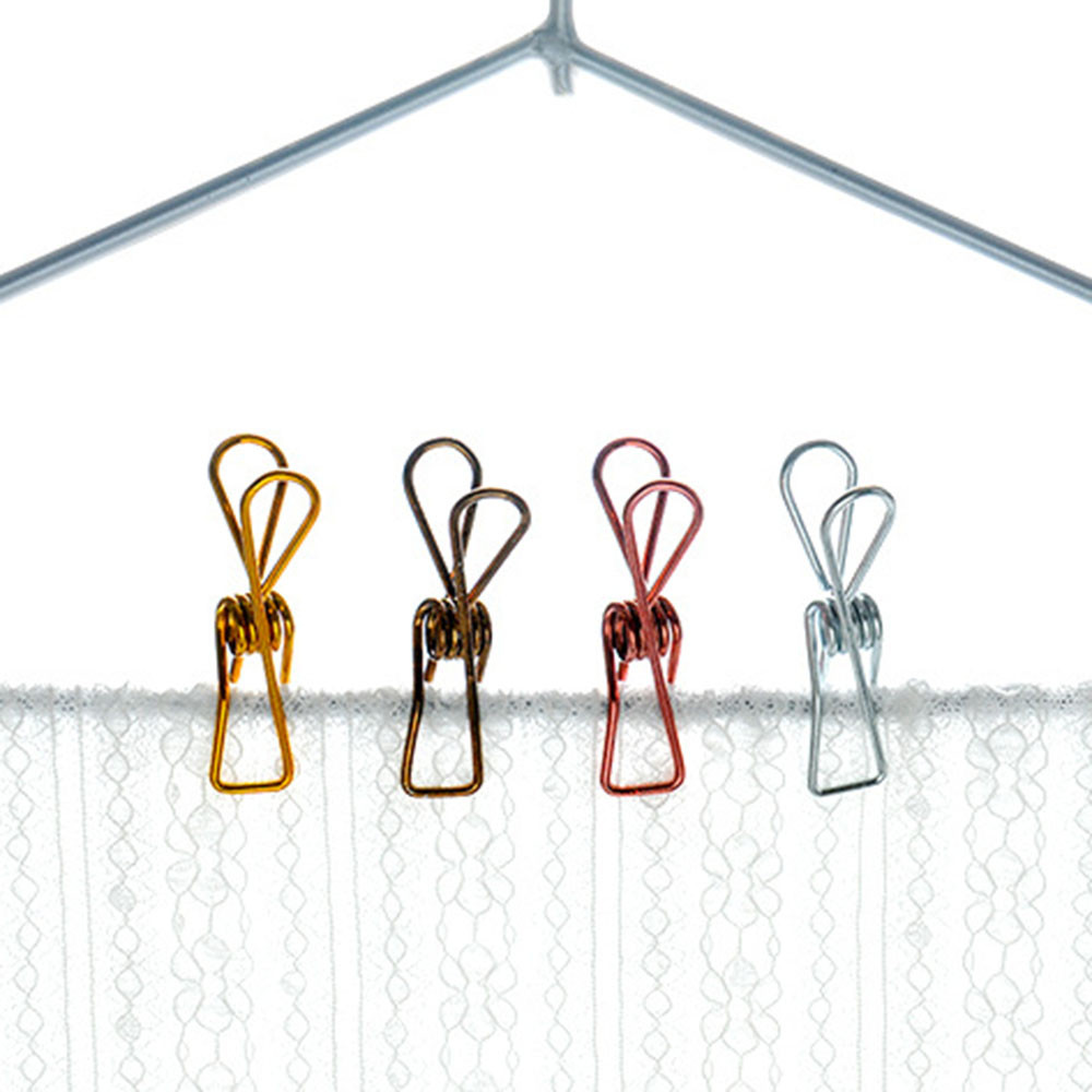 Kẹp đồ/ thực phẩm bằng kim loại mạ vàng sáng tạo cao cấp