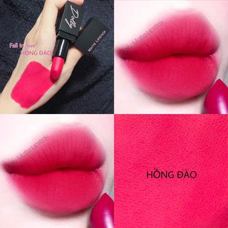 [Hồng Đào] Fall In Love - Son Sáp Phủ Phấn Dolly Không Chì Màu Hồng Đào
