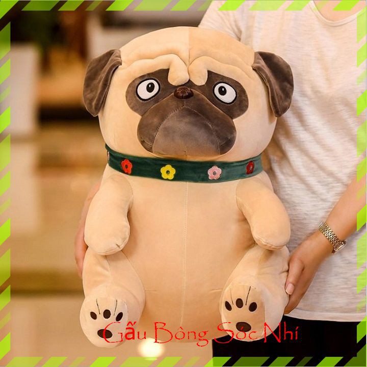 Gấu Bông Chó Pug  FREESHIP  Gấu Bông Sóc Nhí - Thú nhồi bông chó Pug cao cấp