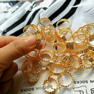 Nhẫn kim tiền xi vàng 24k-NM10