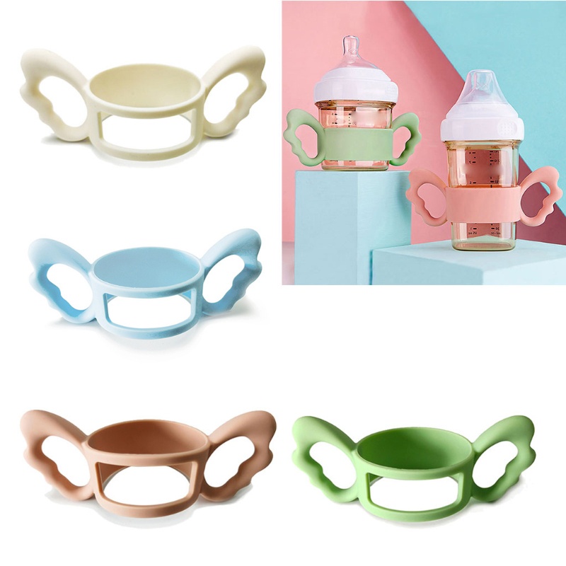 Tay cầm bình sữa Hegen Avent, Moyuum silicon, phù hợp với tất cả bình cổ rộng