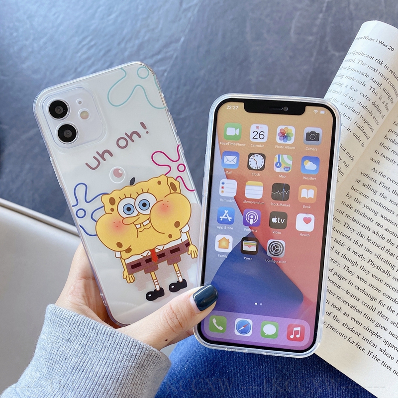 Mềm Ốp Điện Thoại Tpu Dẻo Họa Tiết Hoạt Hình Spongebob Cho Vivo S1 Z1 Pro Nex A S V11 V15 V17 V20 Pro V11I V9 V5 Lite V5S