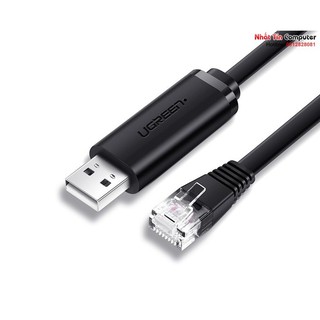 Cáp lập trình Console USB sang RJ45 FTDI cho server, switch, hub Cisco chính hãng Ugreen 50773