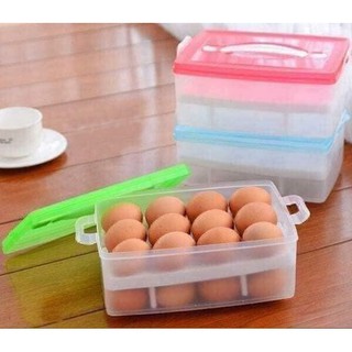 Khay Đựng Trứng 2 Tầng  24 Quả Có Nắp Đậy Vệ Sinh