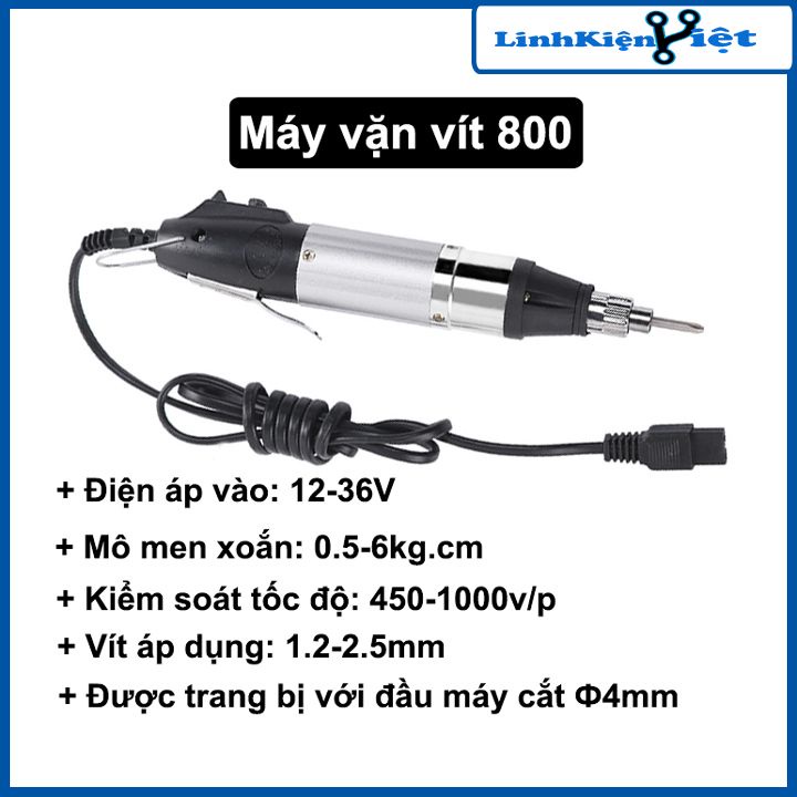 Máy vặn vít 800/802 điện áp 12-36VDC có bán nguồn adapter dùng cho máy vặn vít