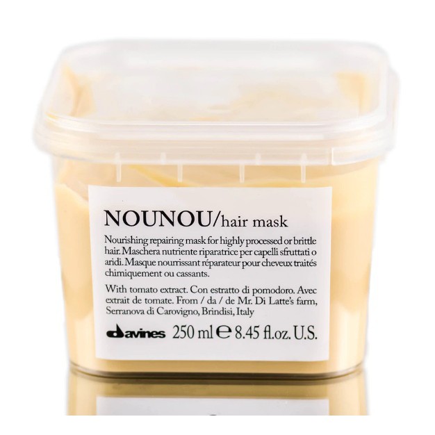 HẤP DẦU NOUNOU PAK (Nounou Hair Mask) DAVINES PHỤC HỒITÓC HƯ TỔN 250ML