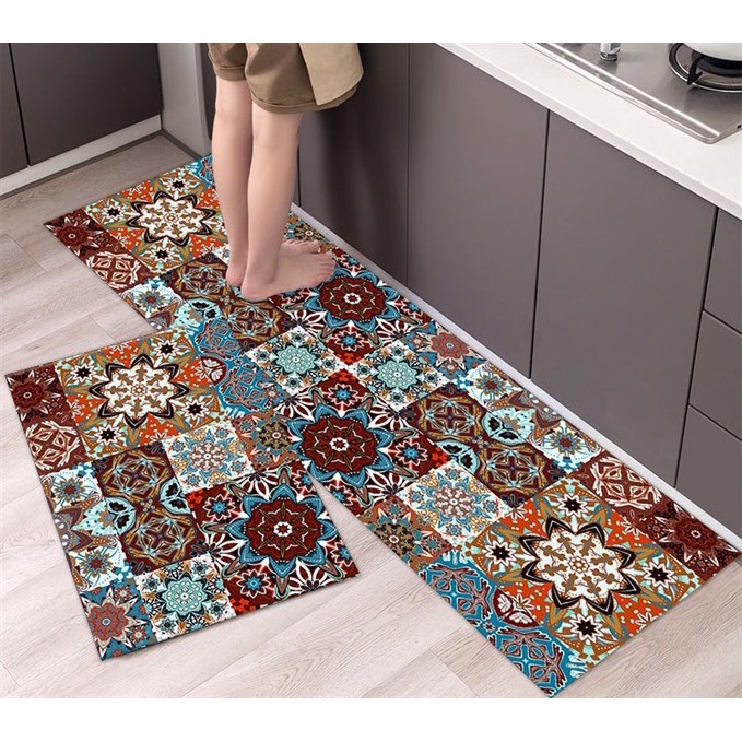 Bộ 2 thảm bếp phong cách sang trọng (BST01) mẫu ngẫu nhiên