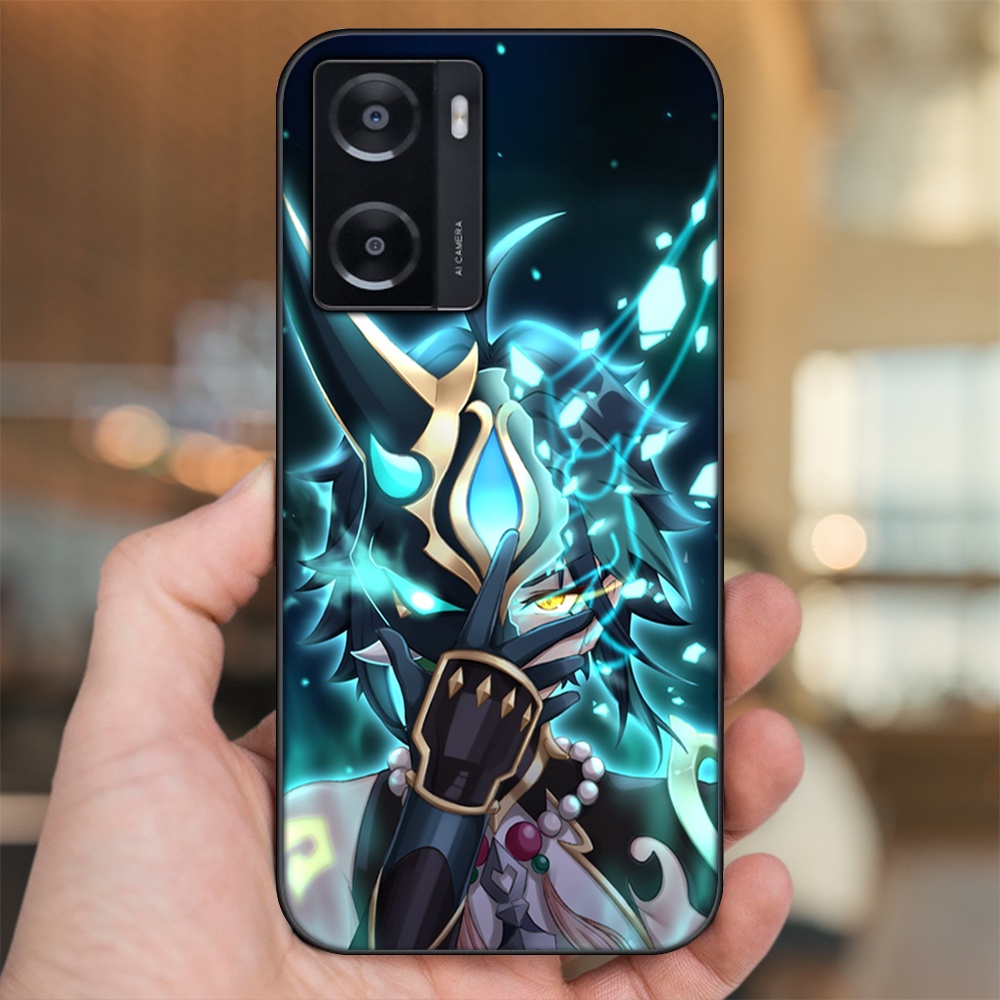 Ốp lưng Oppo A57 4G viền đen in hình Xiao Genshin Impact