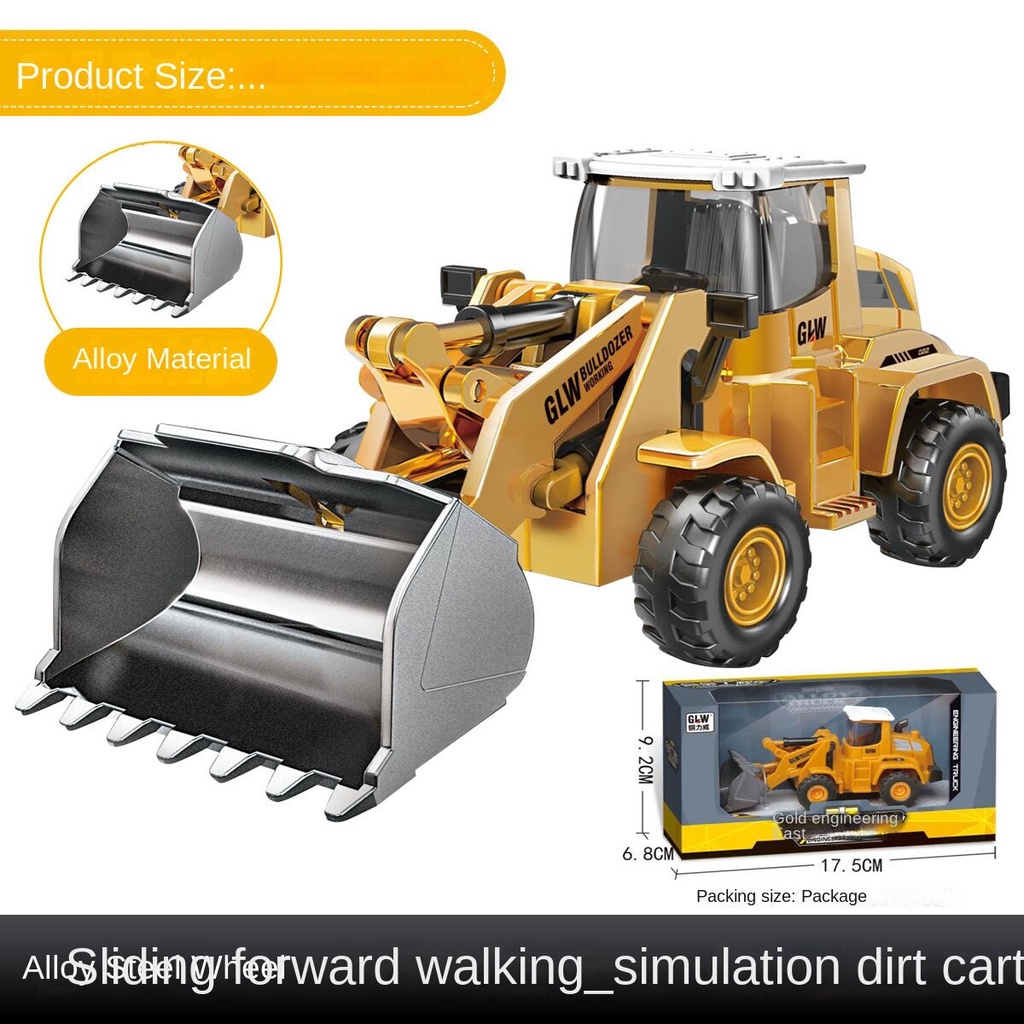 Set 3 Xe Xây Dựng Hạng Nặng Đồ Chơi Bằng Kim Loại Dành Cho Trẻ Em
