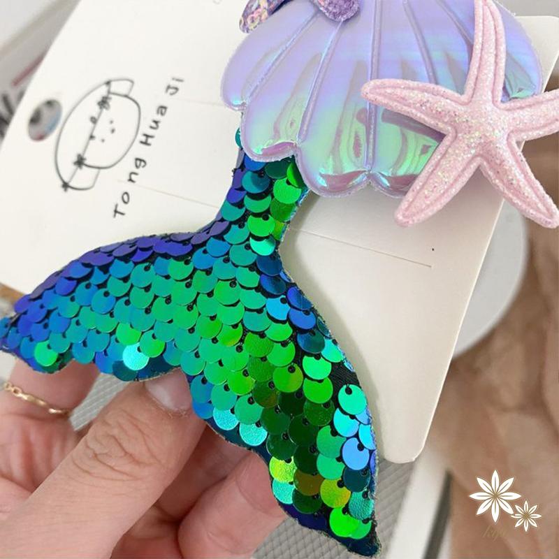 Kẹp Tóc Đuôi Nàng Tiên Cá Dễ Thương Cho Bé Gái