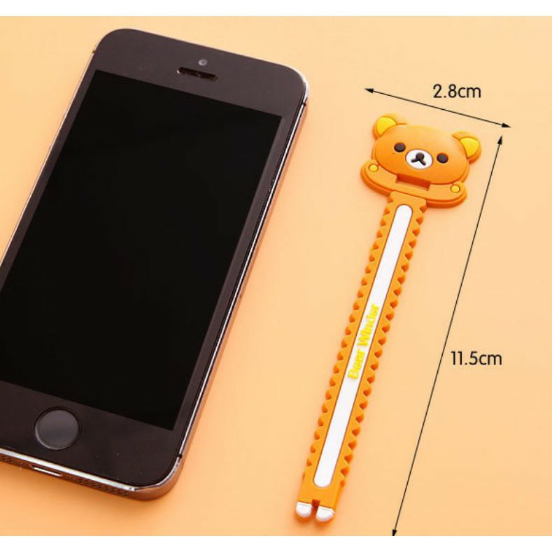 Dụng cụ thu gọn tai nghe, dây cáp hoạt hình 11,5*2,8cm