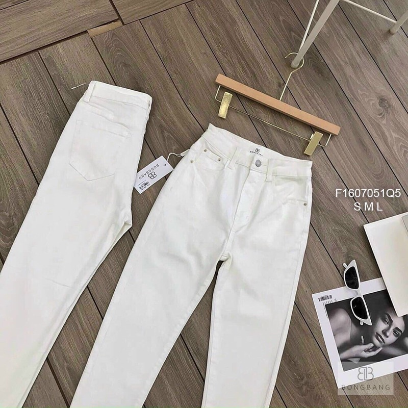 Quần jean trắng ôm sát body s TT1607